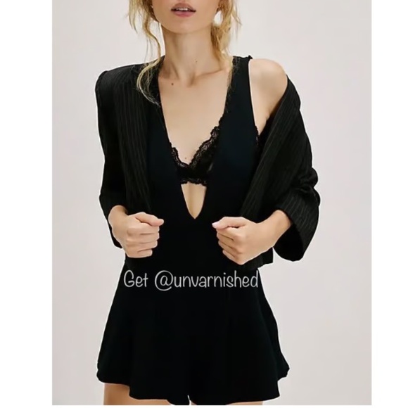 NWOT Free People Pleated Romper - Picture 2 of 15